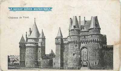 Castelo de Vitré — editor Chocolat Guérin-Boutron, Paris — número de série não visível