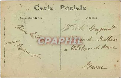 PARIJS — Park Montsouris. Een Allee. — Achterkant