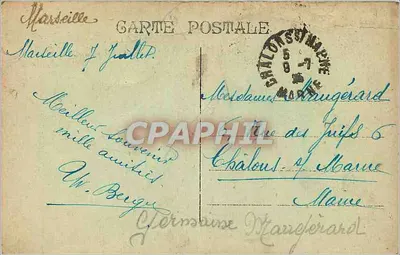 Marseille - De Bourse — Internationale Expositie van Decoratieve en Industriële Moderne Kunsten — Uitgever niet geïdentificeerd — Achterkant