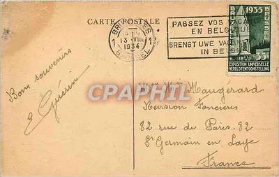 Bruksel — Wielka Placówka, Pałac Książąt (dawniej Giełda) — Rewers