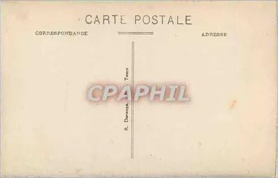 Ussé (Loir-et-Cher) — Zamek (zabytek z XV i XVI wieku) — R. D. — Rewers