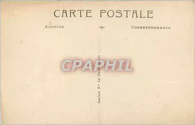 Zamek w stylu nowożytnej renesansowej — widok panoramiczny — Anciens Évry La Deley Paris — Rewers