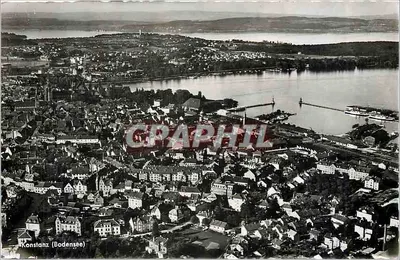 Konsanz (Bodensee) — vista aérea — Verlag Erwin Strähle, Freiburg i. Br.