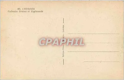 Calvaire Breton e Esplanada — Lourdes — Edição Palais de Rosalire — Verso