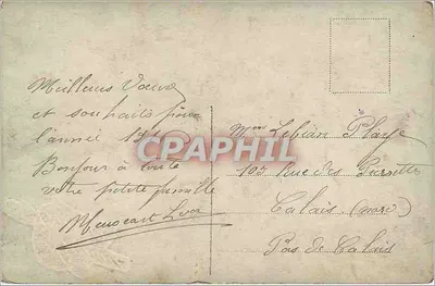 Mazzo di fiori — Panoramas Années — editore anonimo, n° 3419 — Verso