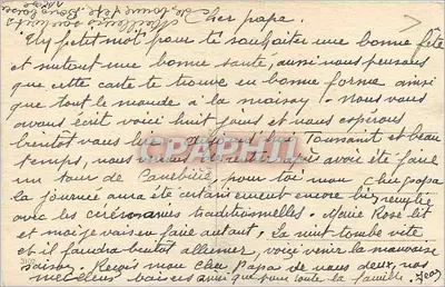Bukiet orchidei — Szczęśliwego Dnia — Karta pocztowa — Rewers