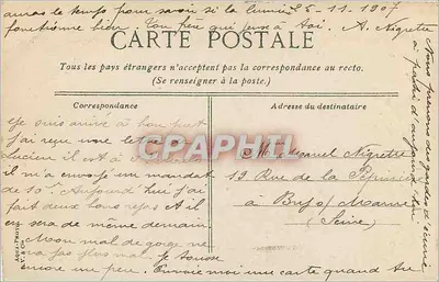 Fontainebleau - O Palácio, A Cour Oval — editor desconhecido, n°4 — Verso