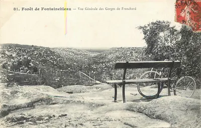 Floresta de Fontainebleau — Vista Geral das Gorges de Franchard — Coleção Artística L.-M.