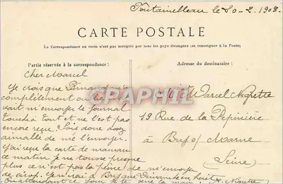 Bossche van Fontainebleau — Dolmen van Adolphe Joanne — Fototypie L. Ménard, Fontainebleau — Achterkant