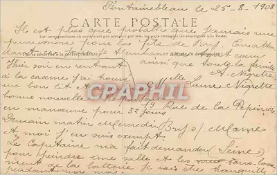 Floresta de Fontainebleau — Caminho conduzindo ao Calvário — Fototipia L. Ménard, Fontainebleau — Verso