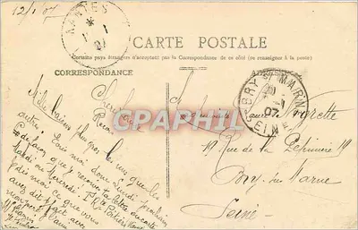 NANTES — O Porto — Grande Bazar e Novas Galerias — NANTES POSTAL — Verso
