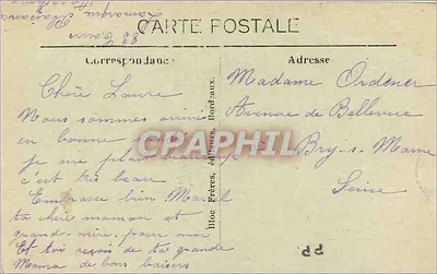 Arcachon (Côte d'Argent) — De Promenade Terras — uitgever Bloc Frères, n° 2646 — Achterkant