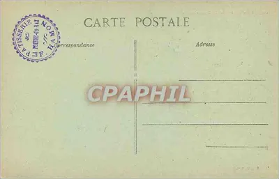 Widok na La Pointe du Raz w burzę — kolekcja Villard, Quimper — n° 6580 — Rewers