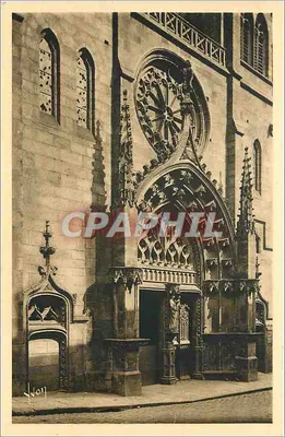 Riom (Puy-de-Dôme) — Igreja Nossa Senhora do Marthuret, o portal — Éditions d'Art VON