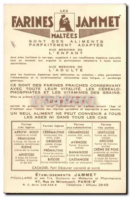 As Velhas Províncias da França — O Nivernais — Editado pelas Farinas Jammet — Verso