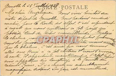 Vizille — O Castelo e seu Parque — CI. A. V. — Verso