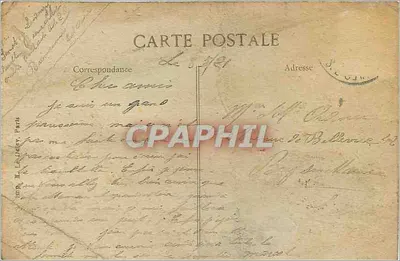 Limeil-Brevannes — Grande-Rua — Editor E. La Delfe, Paris, n° 36 — Verso