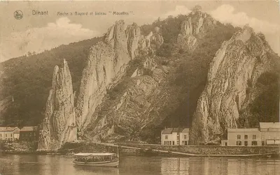 Dinant — Rochas de Bayard e barco 'Mouettes' — Ern. Thill, série 33, n° 36