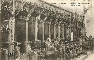 Thann — A Igreja de St-Thiébaut. As Stalles.