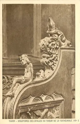 Thann - Esculturas das cadeiras do coro da catedral - XVI. S.