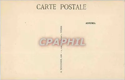 Tours (Loire) — Vista Geral tirada do castelo de St-Cyr — A. Boucher, editor — Verso