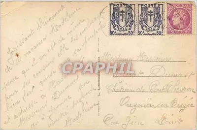 Widok ogólny z SAINT-SATUR — wydawca L. Lefebvre, numer serii nieodczytalny — Rewers