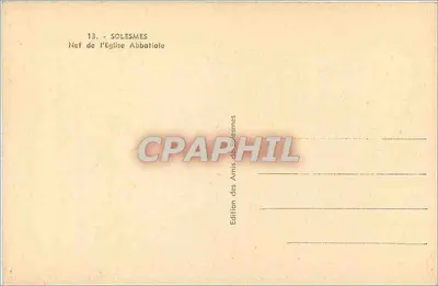 Nawę Katedry Abbatialnej — Solesmes — Wydawnictwo Przyjaciół Solesmes — Rewers
