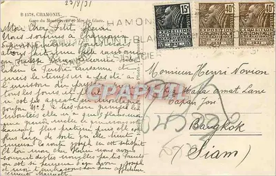 Station Mont-Blanc en Zee van Ijs — Chamonix — Foto HAMON — Achterkant