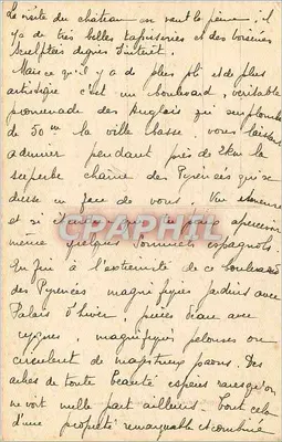 Pau - Kasteel van Hendrik IV - De Cour d'Honneur — anoniem uitgever, n° 421 — Achterkant