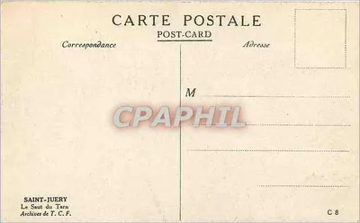 Saint-Juery — Il Salto del Tarn — Archives de T.C.F. — C 8 — Verso