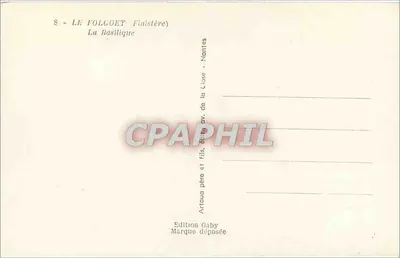 Le Folgoët (Finistère) — A Basílica — Edição Gaby — Verso