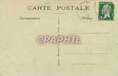 Nossa Senhora de Liesse — estátua da Virgem com o Menino — Fototipia J. Béralmé, Reims — Verso