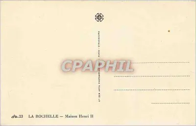 La Rochelle — Dom Henri II — C° des Arts Photomécaniques — Rewers