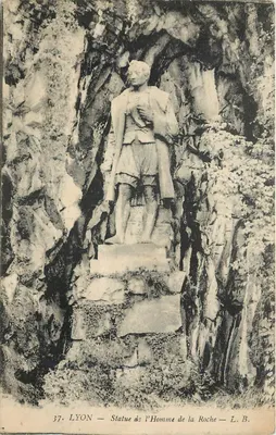 LYON — Statue de l'Homme de la Roche — L. B. n°37