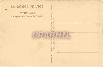 Vichy (Allier) — El Paseo de la Fuente del Hospital — Yvon — Reverso