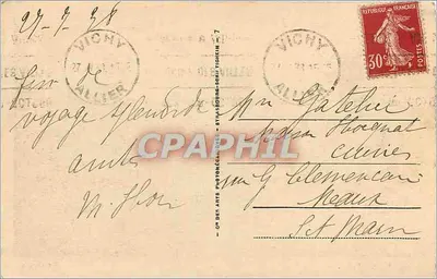Vichy — Kasyno — Wydawca: Cie des Arts Photomécaniques — Rewers