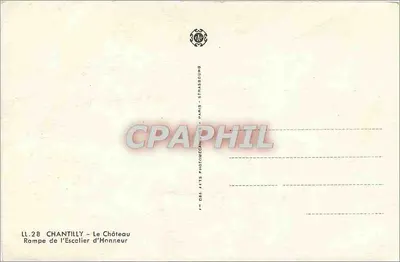 Chantilly — Zamek — Schodowa rampe Honoru — Rewers