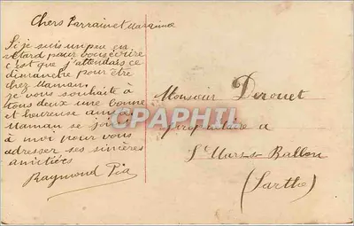 Młoda kobieta z gujem — Wesołych Świąt — Wydawca G. H. C. (nr 10) — Rewers