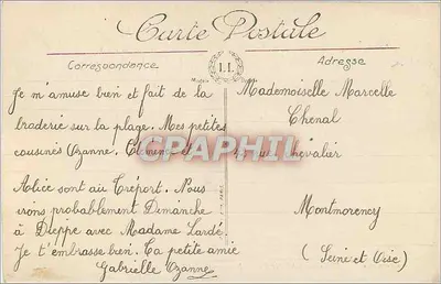 Le Tréport-Mers — Panorama — LL. Visé Paris n°4 — Rewers