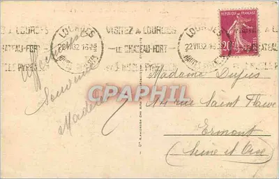 Lourdes - La Basílica y el Gave — Graphil, n°17 — Reverso