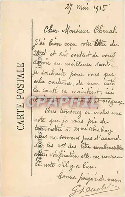 L'Auvergne — O Castelo de Tournœil — LL. arredores de Châtelguyon — Verso