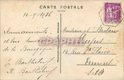 Dijon — El Cuadrado Darcy — D.D. n°58 — Reverso