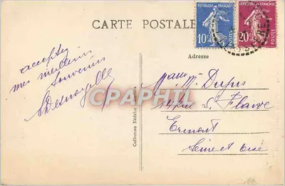 Roscoff (Finistère) — Efeitos de ondas na Ponta — Verso
