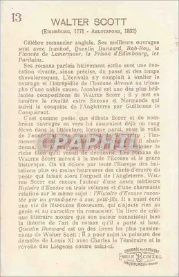 Walter Scott — romancista escocês — B. Sirven, Imp. Toulouse, Paris — Verso