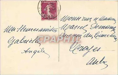 Taras Pałacu Royat — Royat — wydawca Gd'9, n° 143 — Rewers