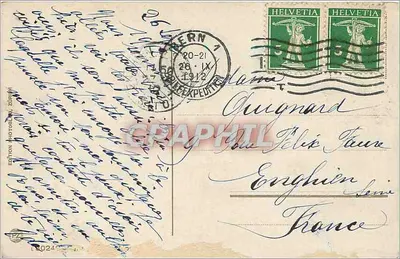 Widok miasta Lausanne — wydawca Édition Photographe Zürich — Rewers