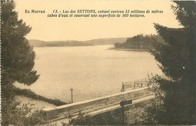 Lago dos Settons — No Morvan — A. Duciel, editor Sautien