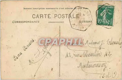 Le Val-André (C.-du-N.) — Os Rochos da Lingouare — Garnier e Coconnier, editora - Rennes — Verso