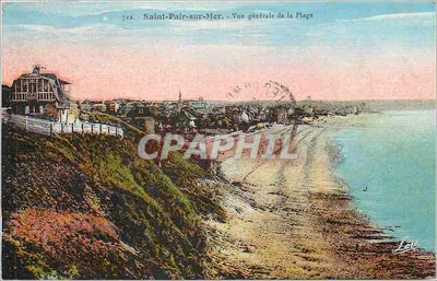 Saint-Pair-sur-Mer — Vista geral da Praia — editor L. Lave, n° 723