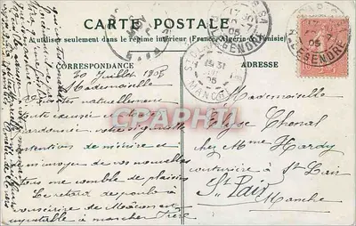 Poussin w łódce z bukietem astrow — La Joliette — wydawca La Joliette — Rewers